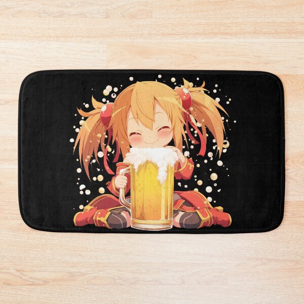 Item preview, Silica Sword Art Online Anime Girl Kawaii Chibi Beer Drunk Fest Bubbly Fun Celebration designed and sold by riadjamai.