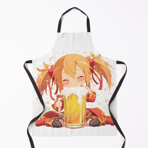 Item preview, Silica Sword Art Online Anime Girl Kawaii Chibi Beer Drunk Fest Bubbly Fun Celebration designed and sold by riadjamai.