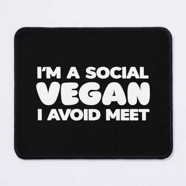 Item preview, Funny Vegan Quote – I'm a Social Vegan I Avoid Meet – Introvert Humor Tee for Plant-Based Rebels designed and sold by Bright Nest Studio.