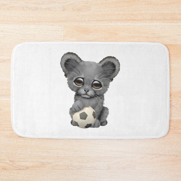 Item preview, Cute Black Panther Cub With Soccer Ball, Merch By Amazon, Redbubble, Teepublic, Limited Edition, Pe designed and sold by CamAkimBlake.
