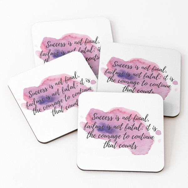 Item preview, Success is not final, failure is not fatal: it is the courage to continue that counts - Positive Affirmations [ 2021 - Collection ] designed and sold by elmsstudios.