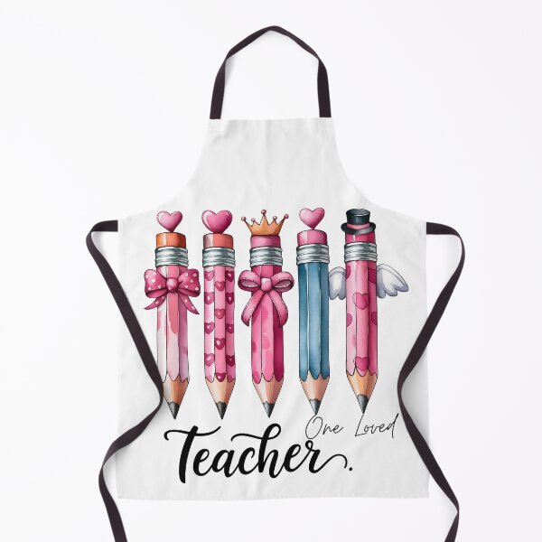 Item preview, Valentine Teacher Pencils – Cute Pink Heart Pencil Illustration for Teachers designed and sold by Happy'CLICK'.