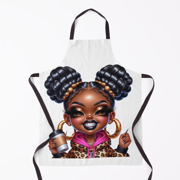 Item preview, Cute Chibi Black Girl Coffee Lover Illustration designed and sold by Lulunza.