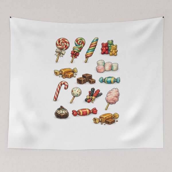 Item preview, Vintage Flash Series – Dessert Flash Candy & Sweets Tattoo Style Shirt designed and sold by Purdiole-art.