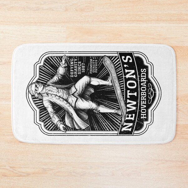 Item preview, Funny Physics Isaac Newton Hoverboard Vintage Label Science designed and sold by GrandeDuc.