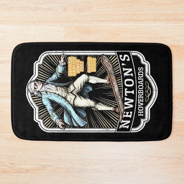 Item preview, Funny Physics Isaac Newton Hoverboard Vintage Label Science designed and sold by GrandeDuc.