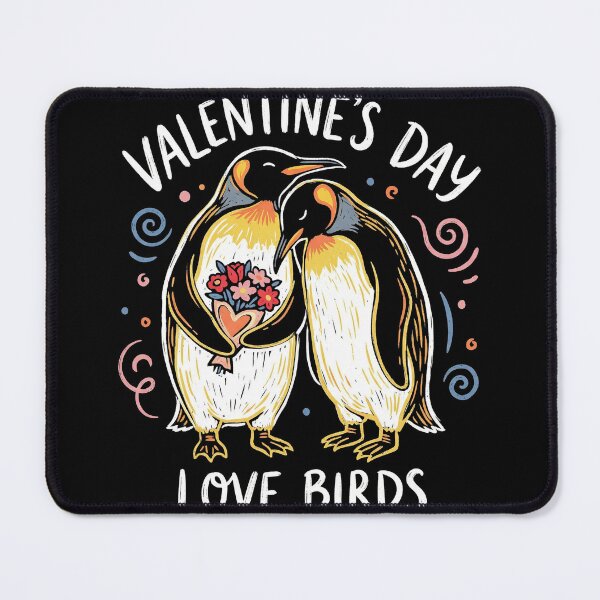 Item preview, Cute Penguins Love Birds Valentine Bouquet Illustration designed and sold by zzz888.