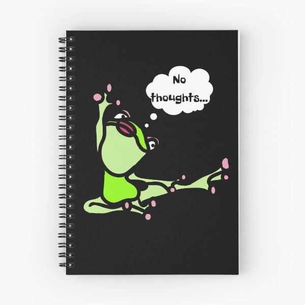 Item preview, Cute frog doing yoga - no thoughts designed and sold by MargoMalej.