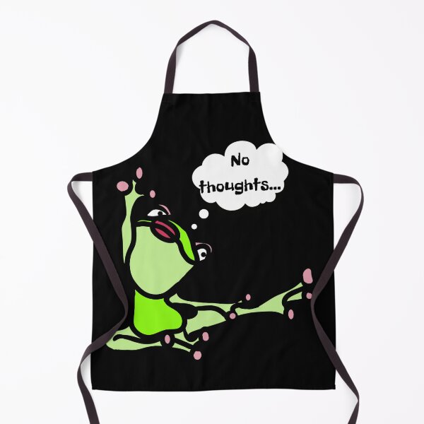 Item preview, Cute frog doing yoga - no thoughts designed and sold by MargoMalej.