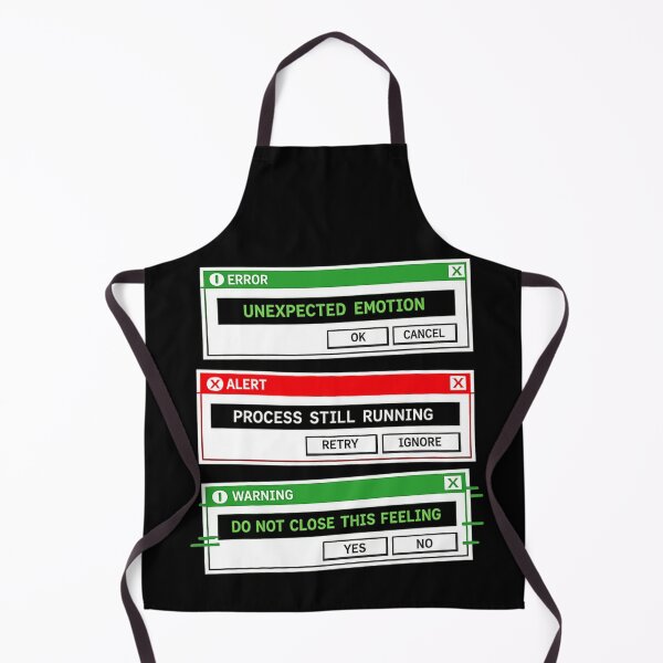 Item preview, System Failure As Poetry – Unexpected Emotion Error Pop-Up Meme Tee designed and sold by POD DYNASTY | Original Print On Demand T-Shirt Graphics.