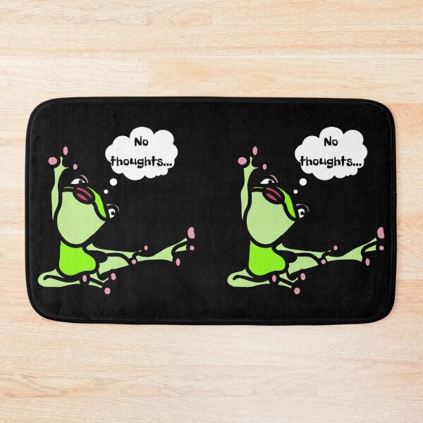 Item preview, Cute frog doing yoga - no thoughts designed and sold by MargoMalej.