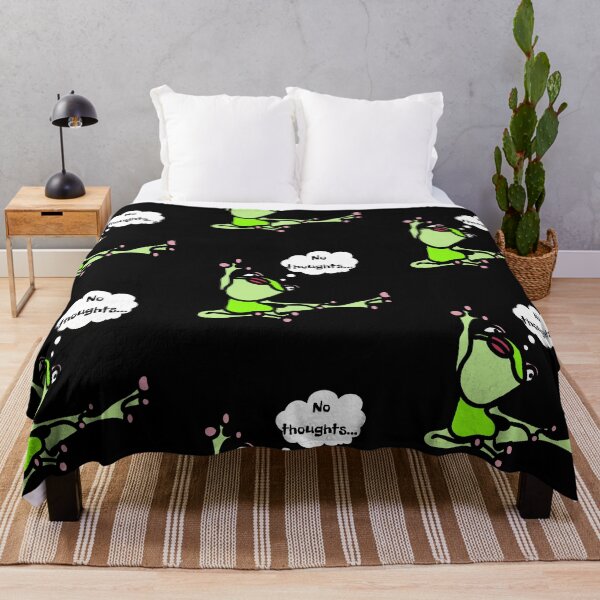 Item preview, Cute frog doing yoga - no thoughts designed and sold by MargoMalej.