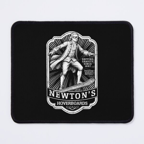 Item preview, Funny Physics Isaac Newton Hoverboard Vintage Label Science designed and sold by GrandeDuc.