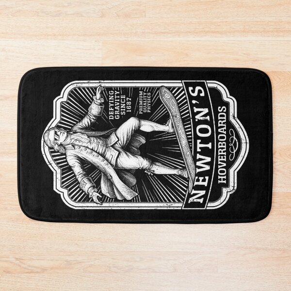 Item preview, Funny Physics Isaac Newton Hoverboard Vintage Label Science designed and sold by GrandeDuc.
