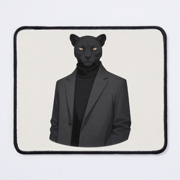 Item preview, Panther in Minimal Formal Coat Illustration designed and sold by Ombrya.