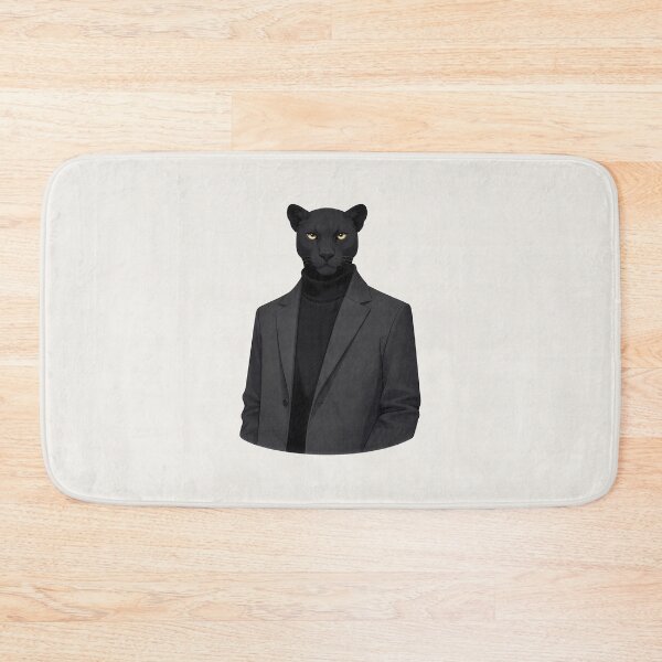 Item preview, Panther in Minimal Formal Coat Illustration designed and sold by Ombrya.