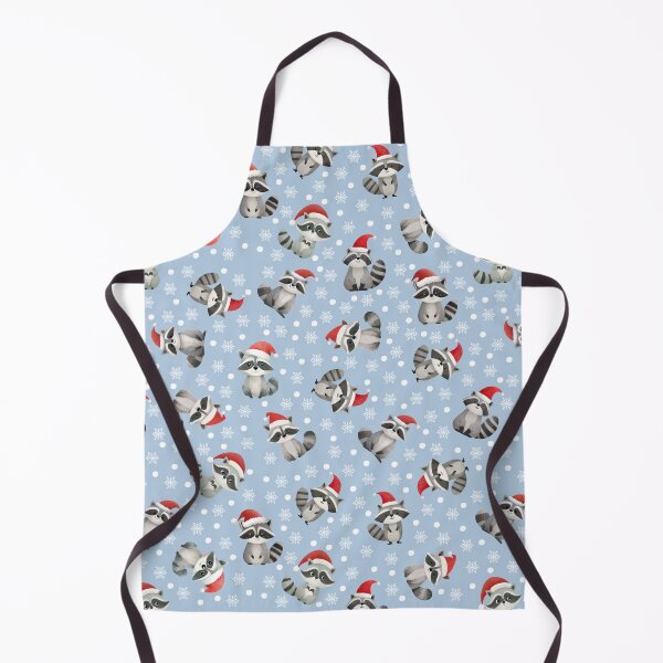 Item preview, Tossed Christmas Raccoons & Snowflakes on Light Blue designed and sold by KSimpson838.