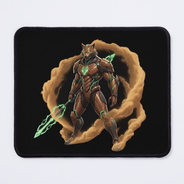 Item preview, Earth Wolf Warrior – Elemental Nature Guardian with Green Energy Armor designed and sold by FORYOUOFFICIAL.