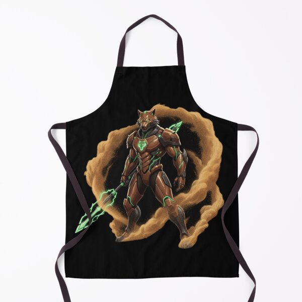 Item preview, Earth Wolf Warrior – Elemental Nature Guardian with Green Energy Armor designed and sold by FORYOUOFFICIAL.
