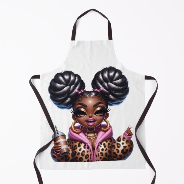 Item preview, Cute Chibi Black Girl Coffee Lover Illustration designed and sold by Lulunza.