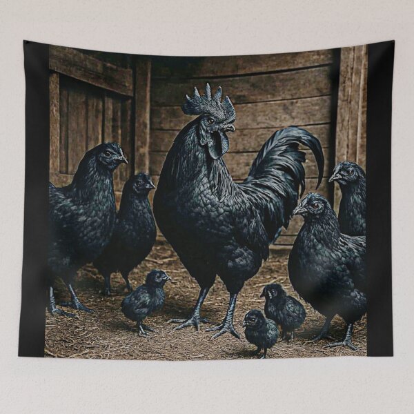 Item preview, Ayam Cemani chicken#7 designed and sold by Helios Be. Lavsh.