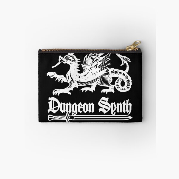 Item preview, Dungeon Synth Dragon Black White Print designed and sold by TeufelDesign.