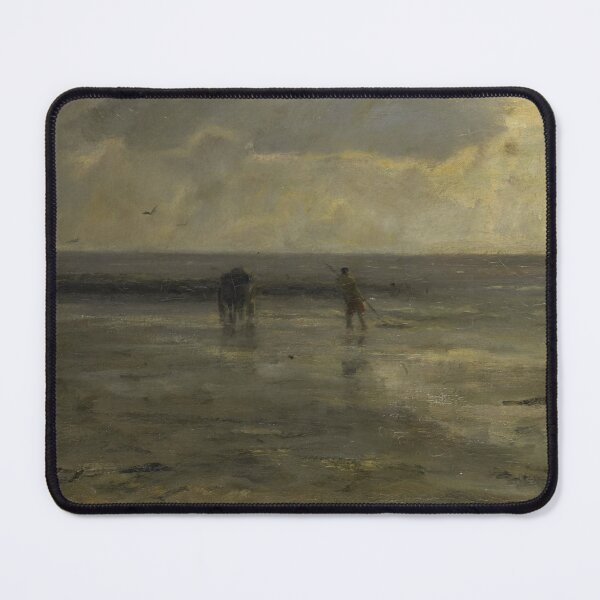 Item preview, Vintage Seascape Painting: Dark Beach at Night designed and sold by SavageVision.