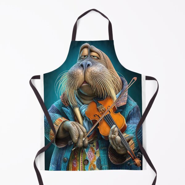 Item preview, Walrus Playing Violin in a Colorful Ensemble designed and sold by Artessie.