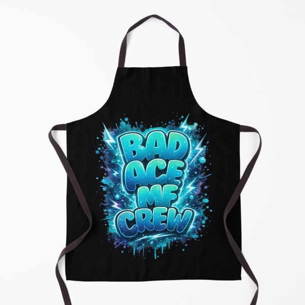 Item preview, Bad Ace MF Bold Attitude Typography Design, Electric Blue Graffiti Style Quote with Lightning Energy Streetwear Graphic designed and sold by JoyBoyStudio1.