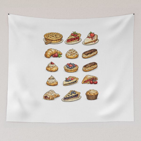 Item preview, Vintage Flash Series – Dessert Flash Pies & Pastries Tattoo Style Shirt designed and sold by Purdiole-art.