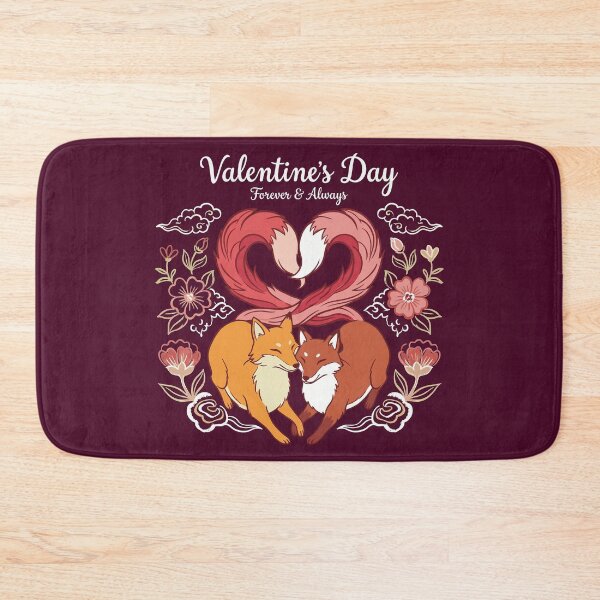 Item preview, Romantic Foxes Heart Tails Forever and Always Illustration designed and sold by zzz888.