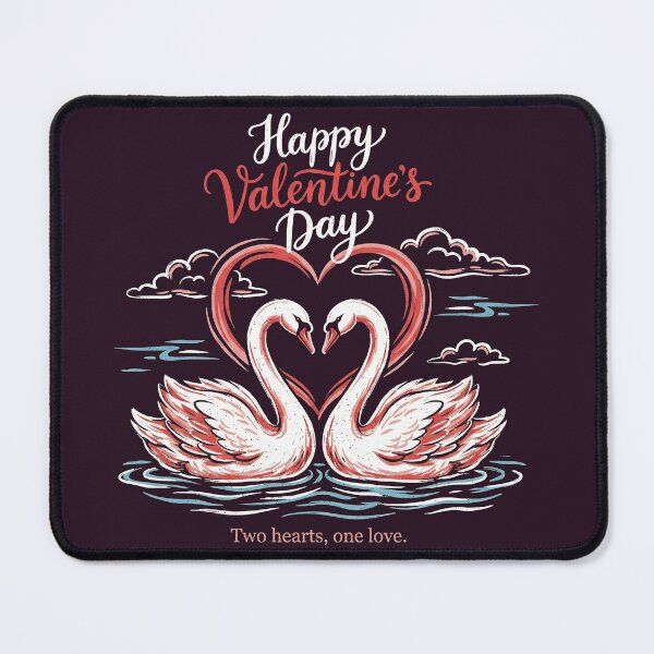 Item preview, Romantic White Swans Heart Shape Lake Illustration designed and sold by zzz888.