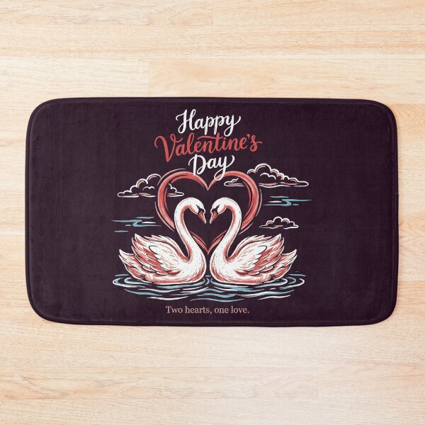 Item preview, Romantic White Swans Heart Shape Lake Illustration designed and sold by zzz888.