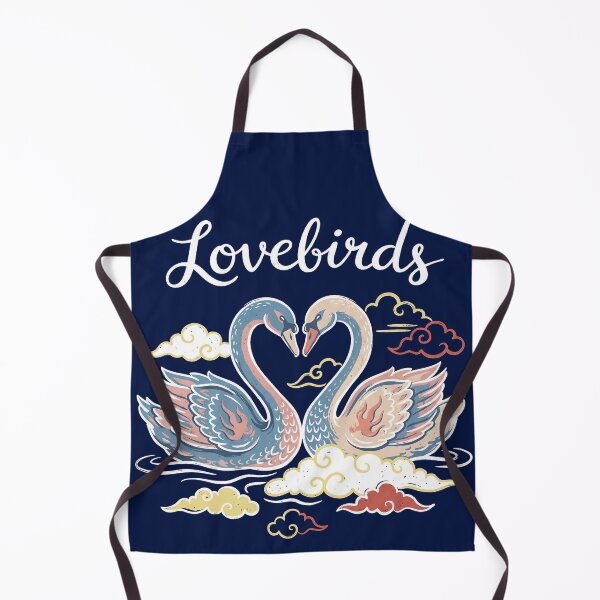 Item preview, Vintage Tattoo Style Swans Lovebirds Heart Art designed and sold by zzz888.