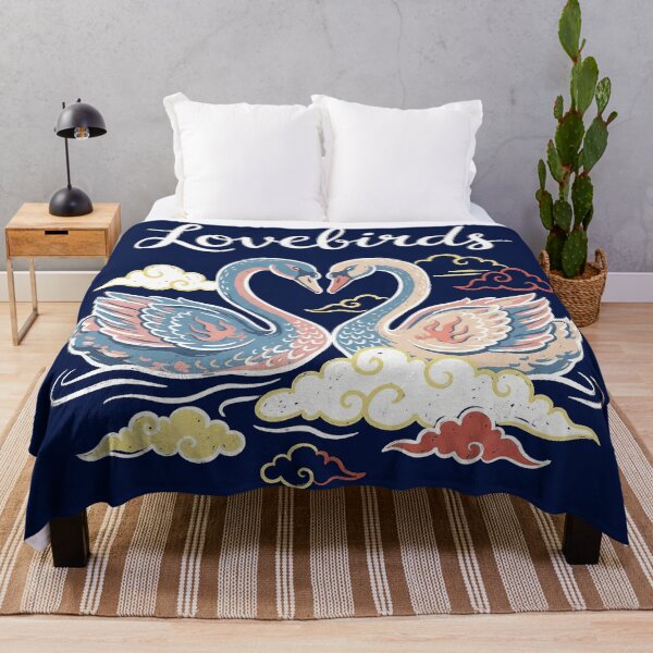 Item preview, Vintage Tattoo Style Swans Lovebirds Heart Art designed and sold by zzz888.