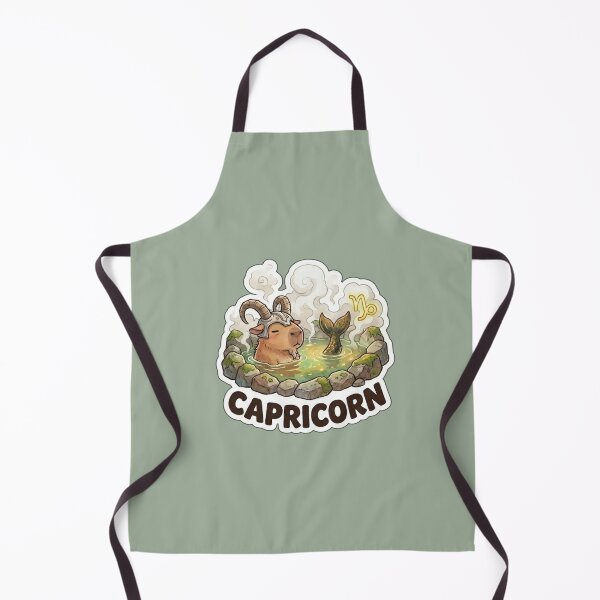 Item preview, Zodiac Capybara Capricorn – Calm Earth Sign Onsen Cute Zodiac Sticker designed and sold by Nuist25.