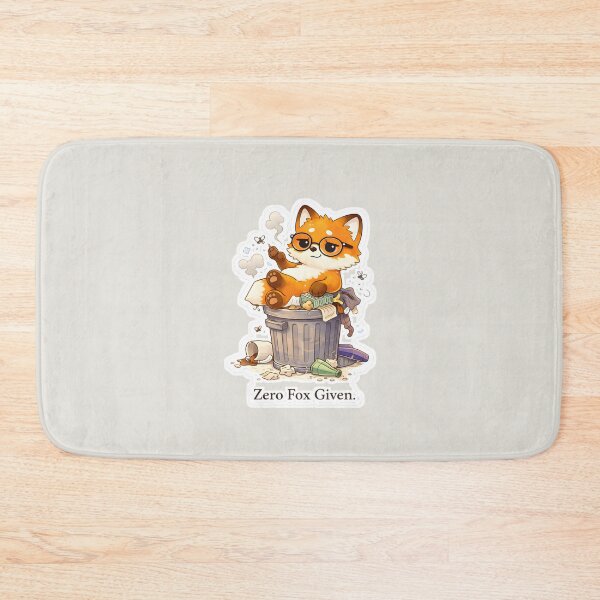 Item preview, Zero Fox Given Funny Fox Trash Can Humor designed and sold by Still Breathing Studio.