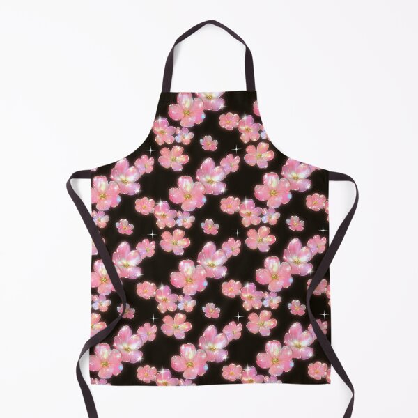 Item preview, Iridescent Pink Flowers With Sparkles Pattern designed and sold by bubblegoth.