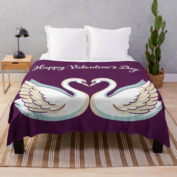 Item preview, Elegant White Swans Heart Shape Romantic Valentine Art designed and sold by zzz888.