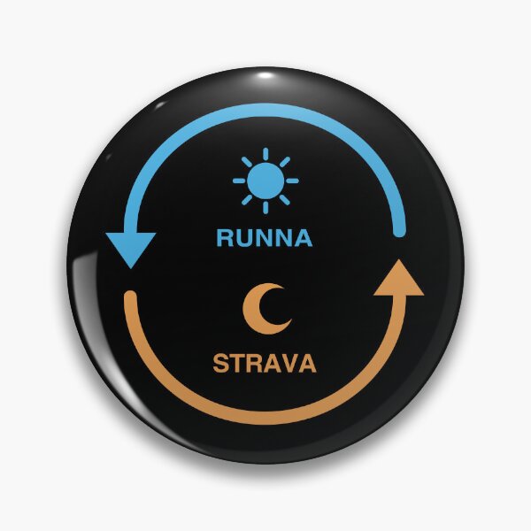 Item preview, Runna by Morning Strava by Night Funny Running Fitness App Meme Design for Runners Endurance Athletes Training Plans GPS Tracking Strava Life Minimal Sport Humor designed and sold by BMLprint ⭐⭐⭐⭐⭐.