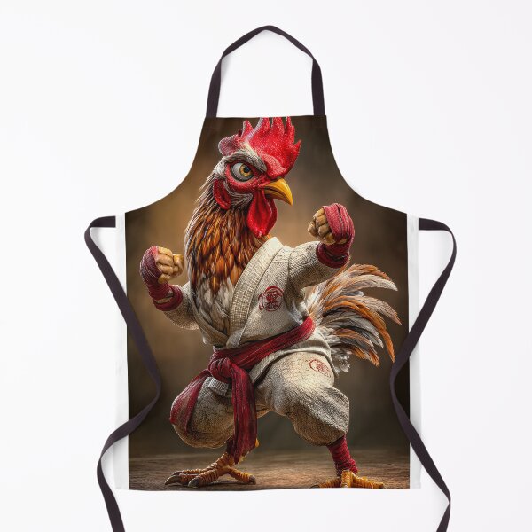 Item preview, Martial Arts Rooster in Traditional Attire designed and sold by Artessie.