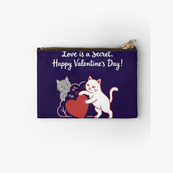 Item preview, Cute Cats Secret Love Valentine Heart Illustration designed and sold by zzz888.