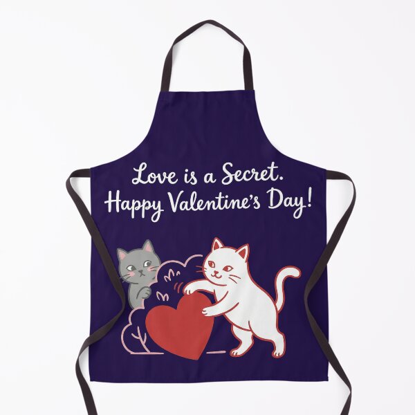 Item preview, Cute Cats Secret Love Valentine Heart Illustration designed and sold by zzz888.