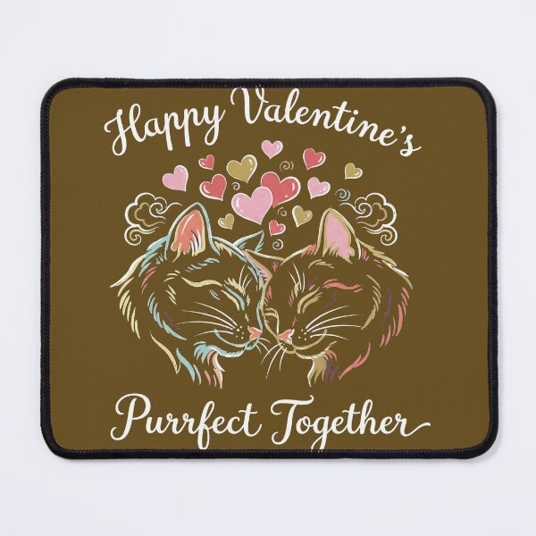 Item preview, Purrfect Together Nuzzling Cats Valentine Art designed and sold by zzz888.