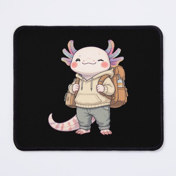 Item preview, Traveler Axolotl – Calm Adventure Aesthetic Illustration designed and sold by ColorSplash123.