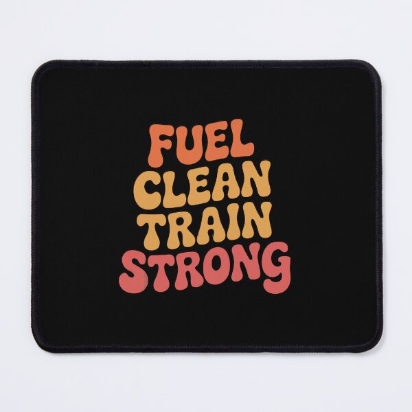 Item preview, Eat Clean, Fuel Clean Train Strong, Retro Old School Gym designed and sold by Vintage Shapes.