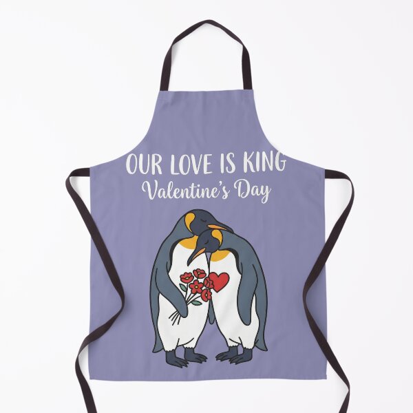 Item preview, King Penguins Couple Our Love Is King Valentine Illustration designed and sold by zzz888.