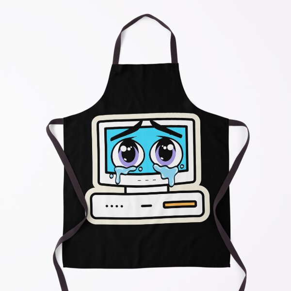 Item preview, Old PC with Sad Face – Retro Tech Nostalgia Digital Burnout Design designed and sold by MK-Charlie.