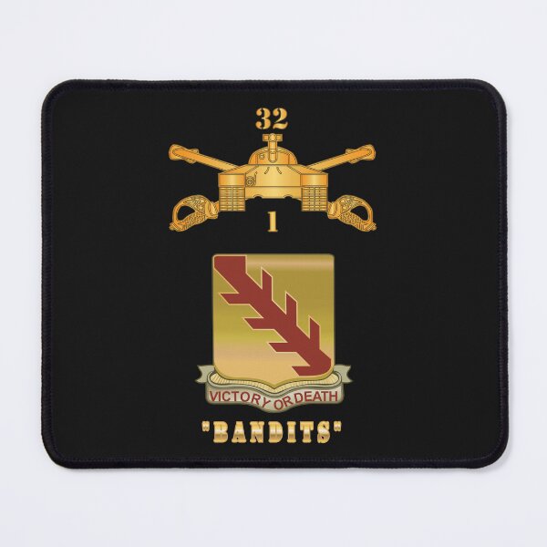 Item preview, Army - 1st Bn 32nd Armor Branch w 32nd Armor Bandits DUI X 300 designed and sold by Military Insignia Products.