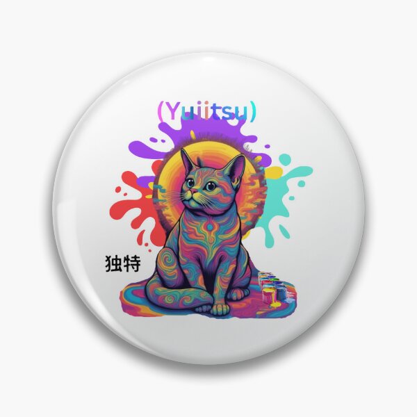 Item preview, colorful cat designed and sold by MYTHICAL ME.